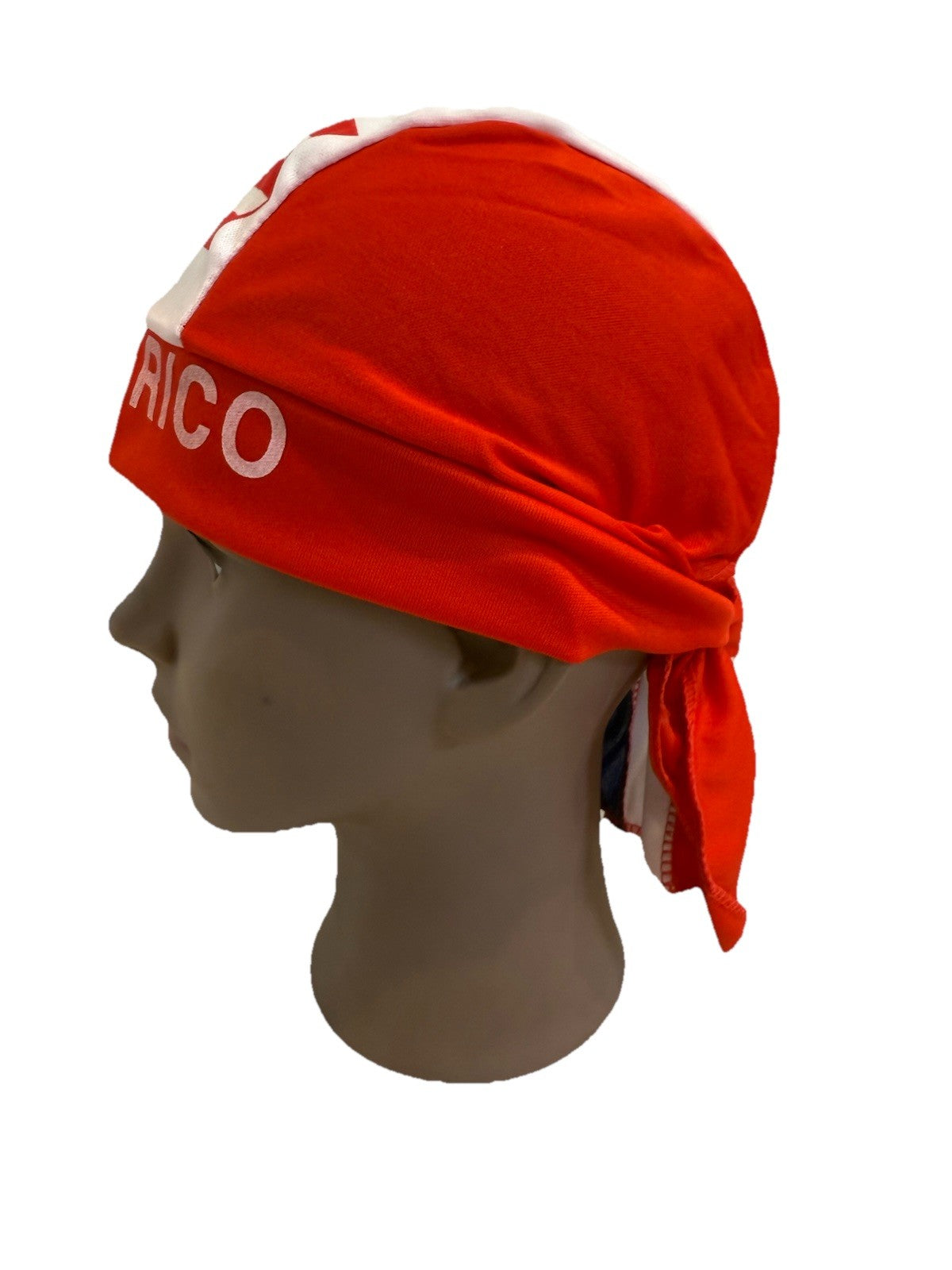 Puerto Rico Flag Bandana Durag Mens Scarf Multicolor Polyester Miscellaneous