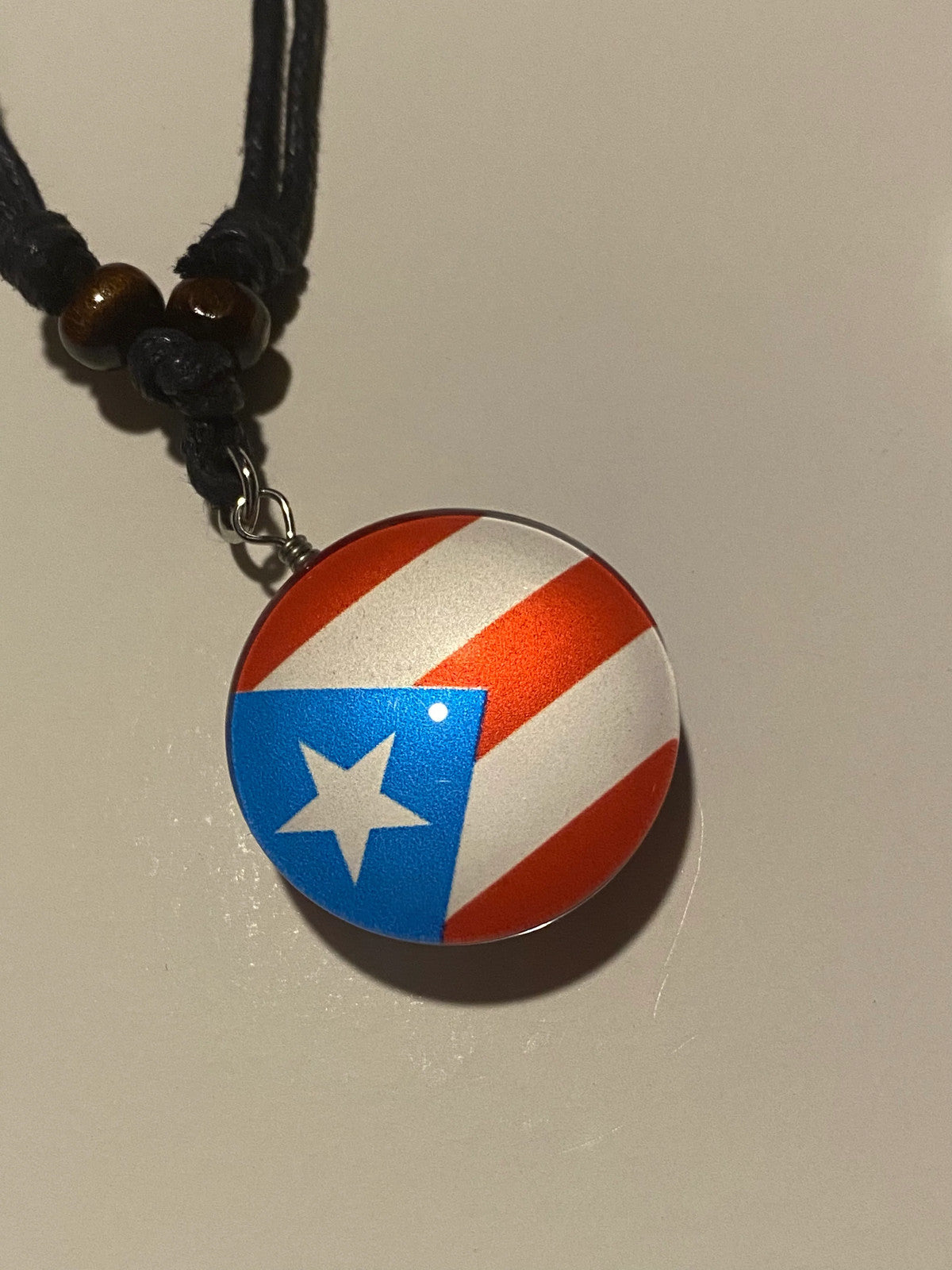 Puerto Rico Necklace with Flag
