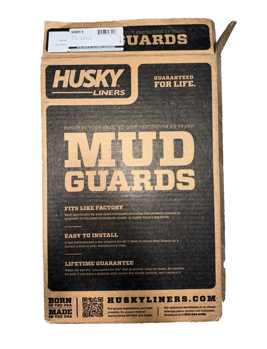 Husky Liners Front Molded Mud Flaps Guards 56691 for 2011-2016 Ford F250 F350
