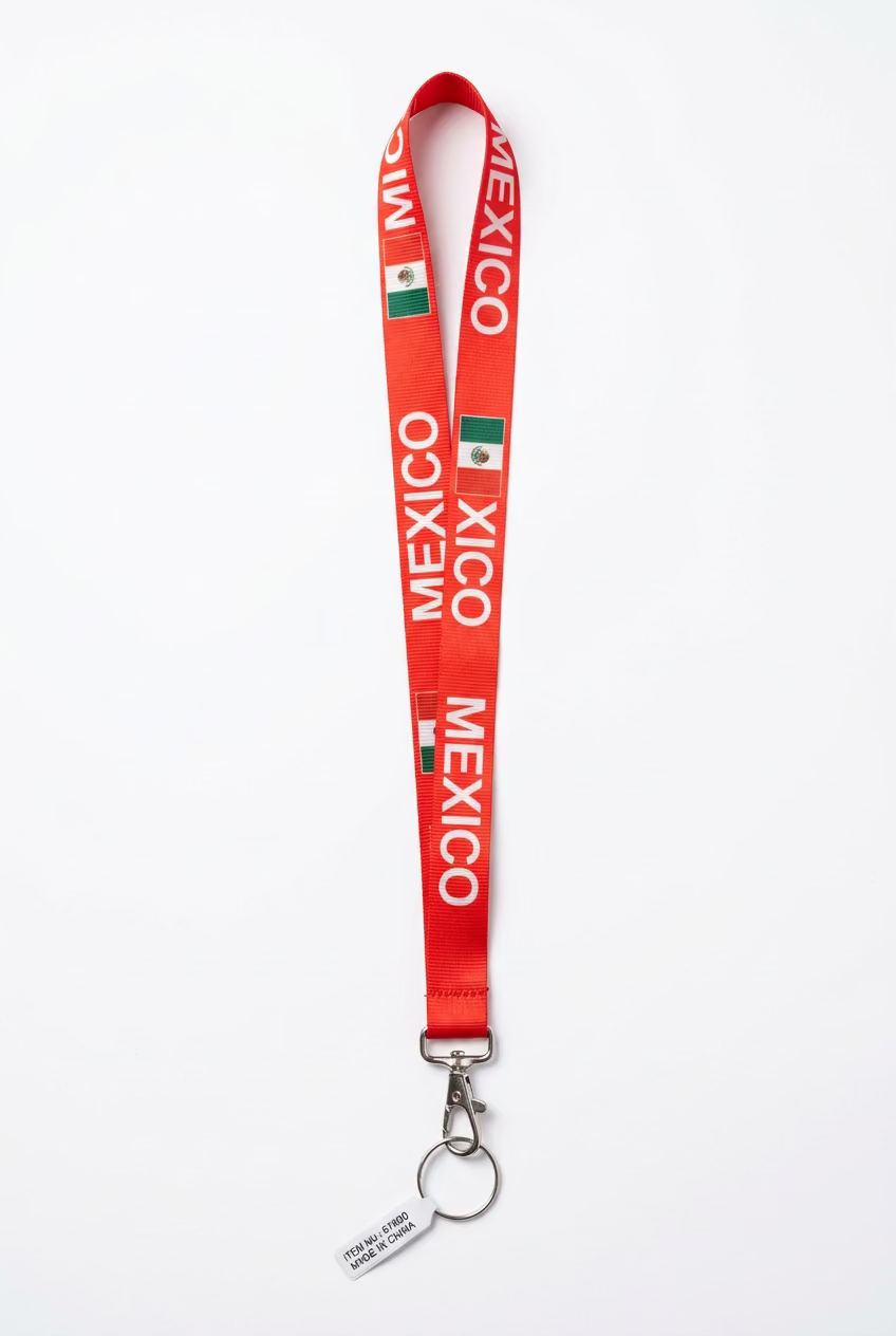 Mexico Lanyard ID Holder Keychain