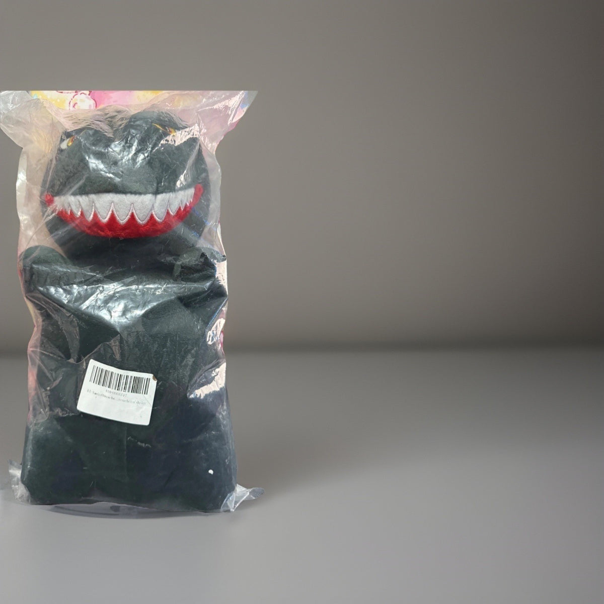 Black Dinosaur Stuffed Animal Plush Toy Kaiju Style Washable Small 12in NEW