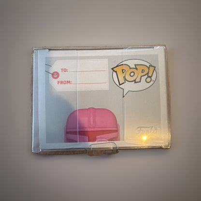 Funko Pop! Vinyl: Star Wars - The Mandalorian (Pink) #495 w/Protective Cover