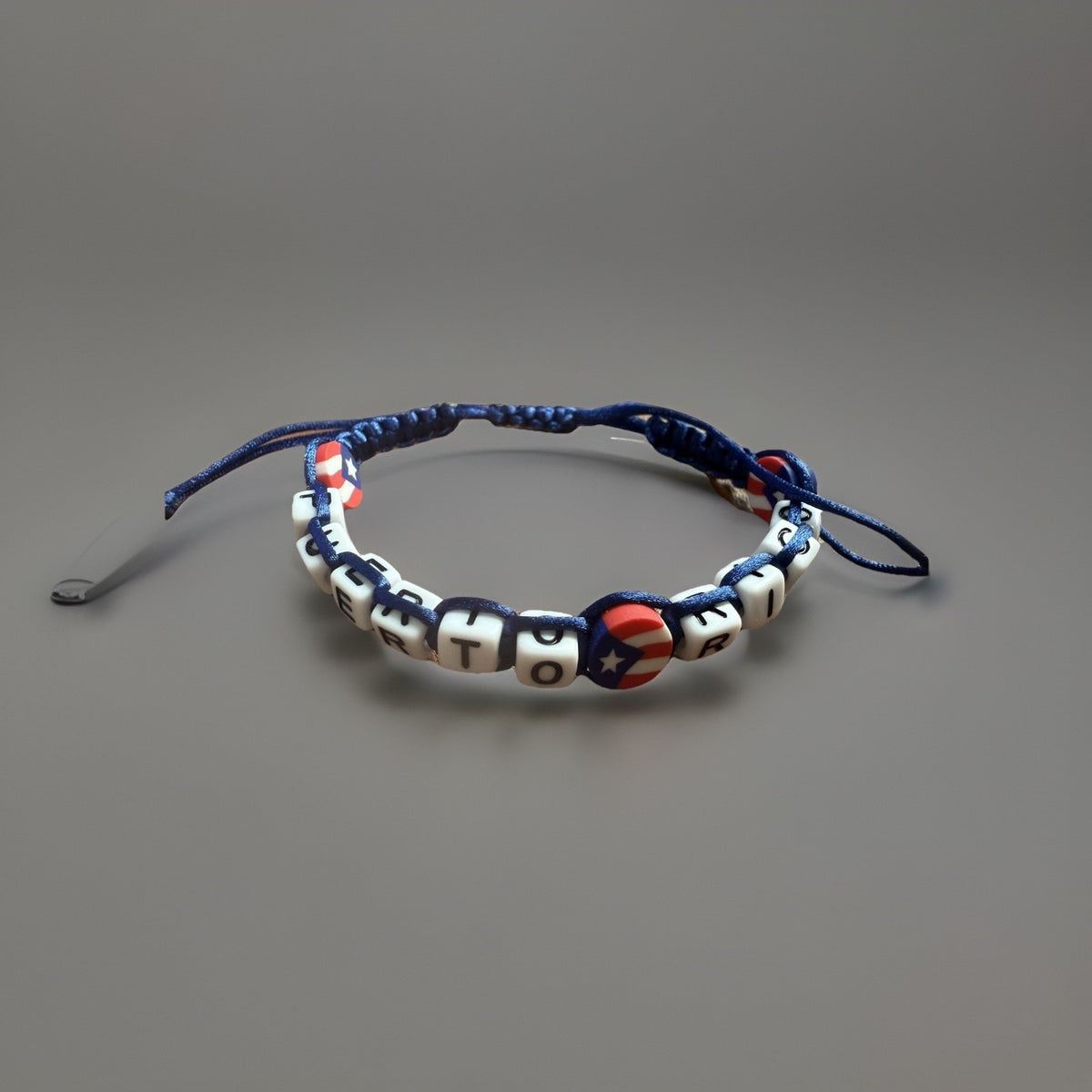 Puerto Rico Letters Unisex Macrame Bracelet