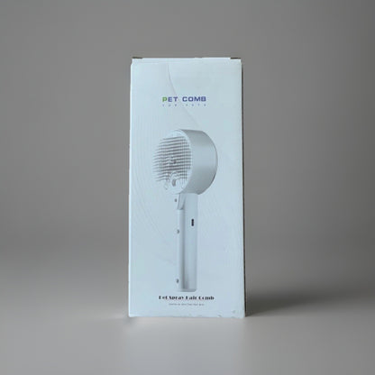 Pet Spray Hair Comb for Dogs White Grooming Tool with Spray Function New