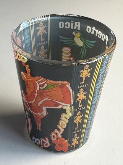 Puerto Rico Shot Glass 4 Varieties to Choose 