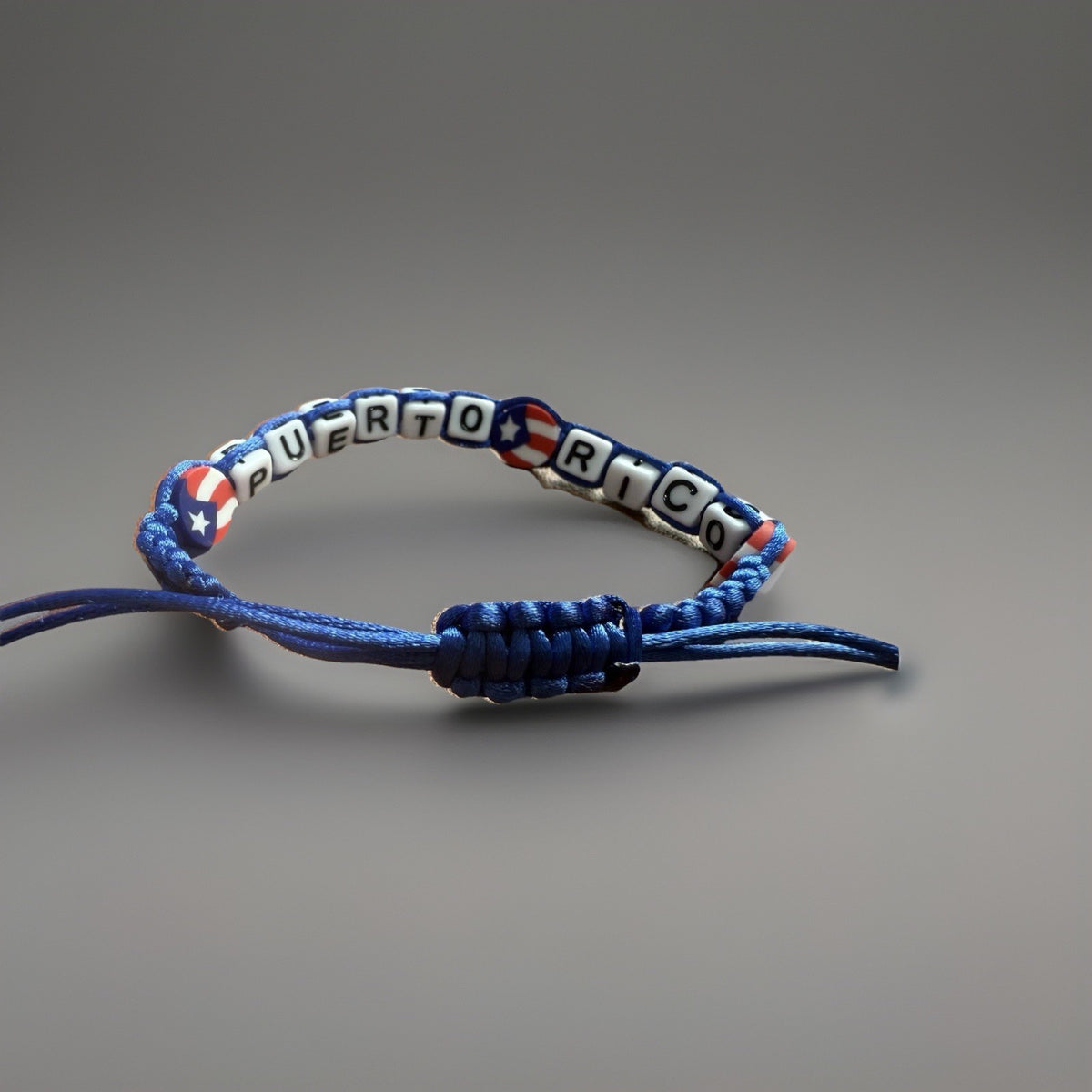 Puerto Rico Letters Unisex Macrame Bracelet