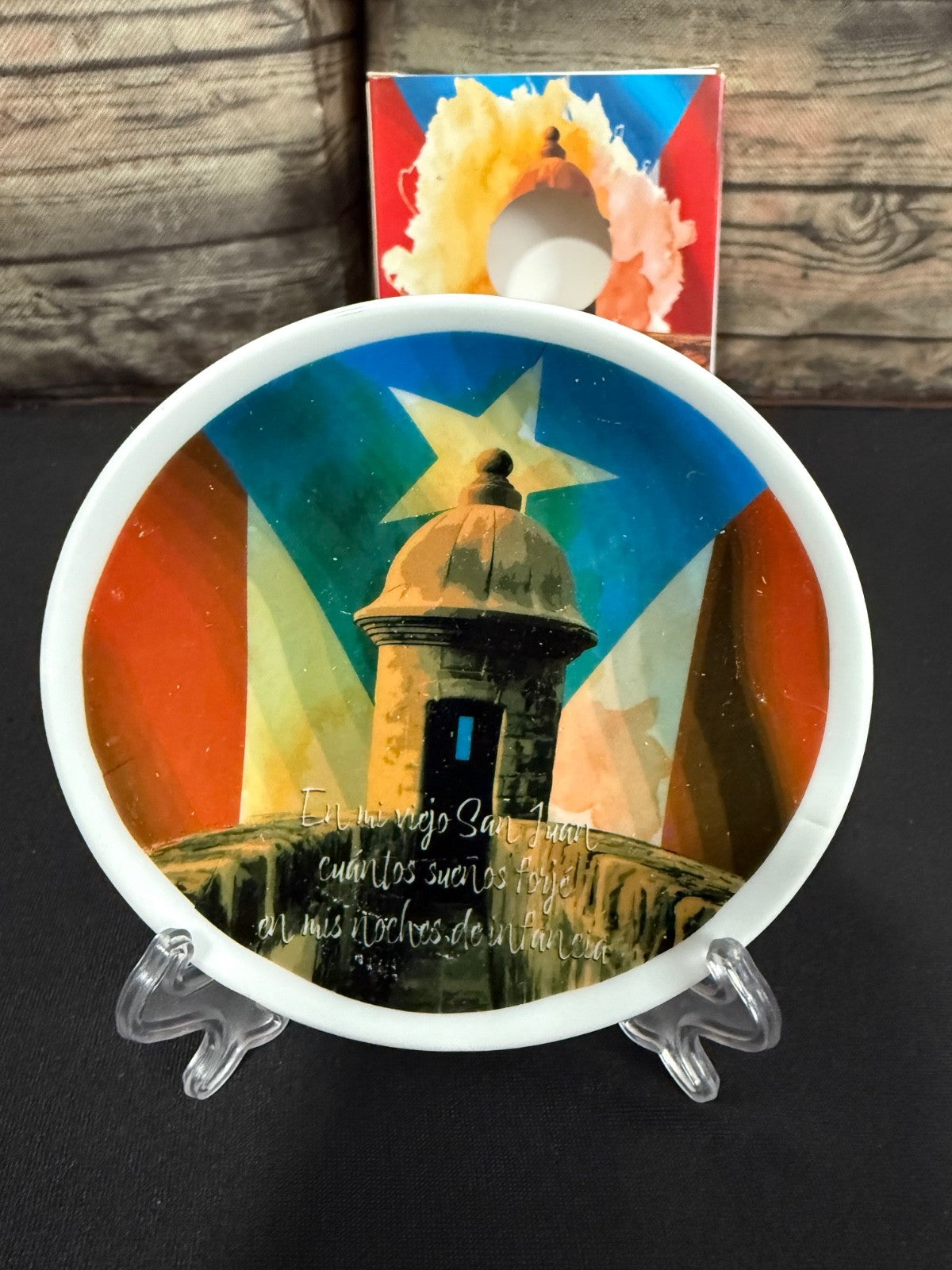 Puerto Rico Decorative plate stand included 4 design to choose