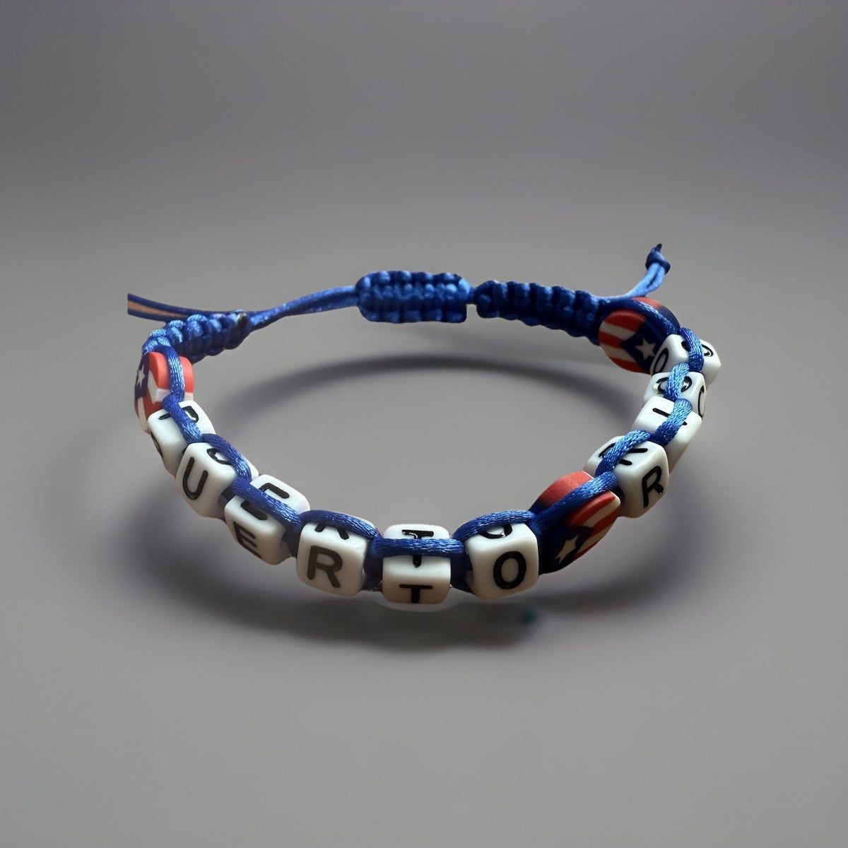 Puerto Rico Letters Unisex Macrame Bracelet