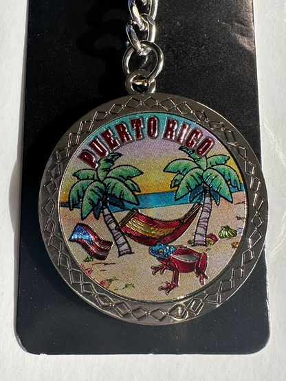 Puerto Rico Heavy Keychain 