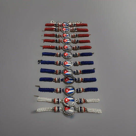 Cuba Flag Bracelet Macrame Cuban