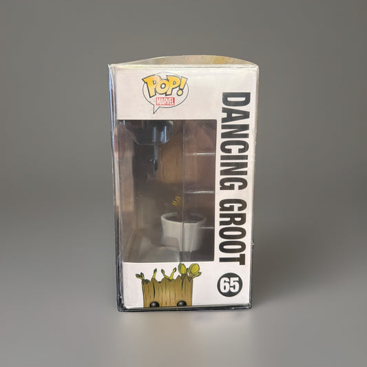 Funko Pop! Marvel Dancing Groot #65 Guardians of the Galaxy w/Protective Cover