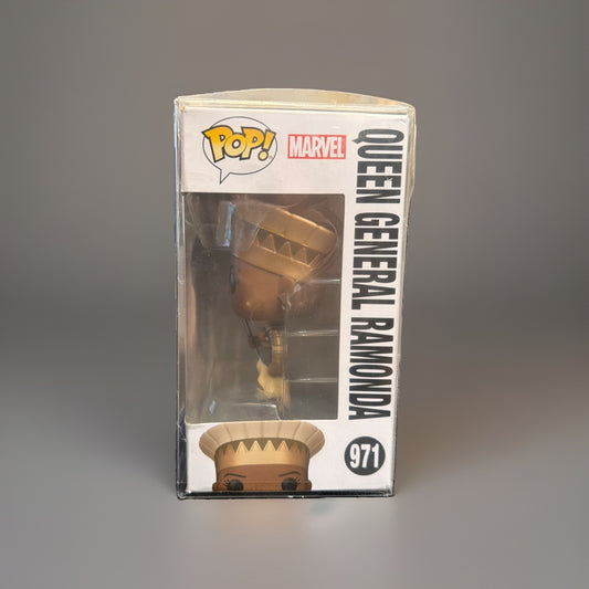 Funko Pop Marvel Queen General Ramonda 971 What If W3 w/Protective Cover
