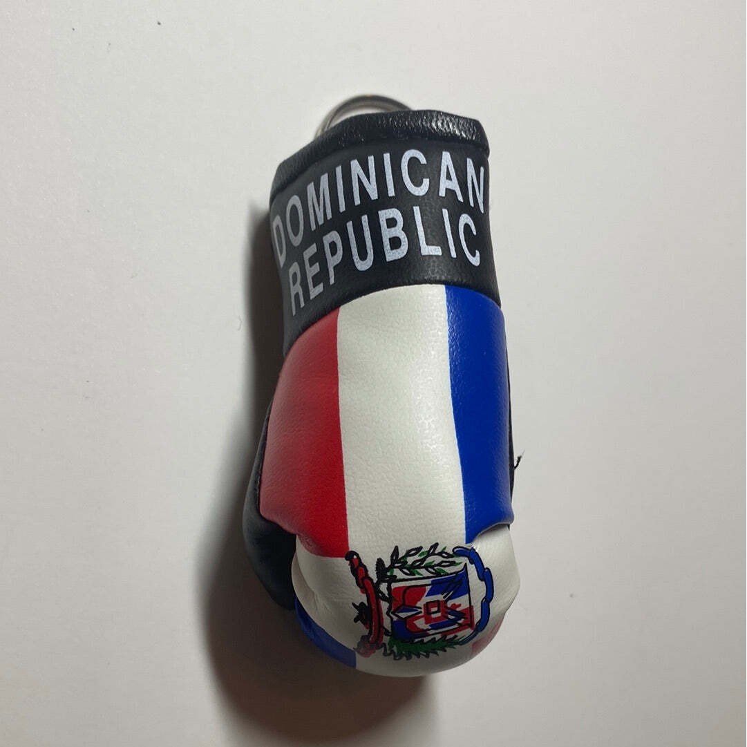 Dominican Republic Mini Keychain Boxing Glove