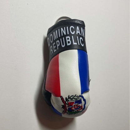 Dominican Republic Mini Keychain Boxing Glove