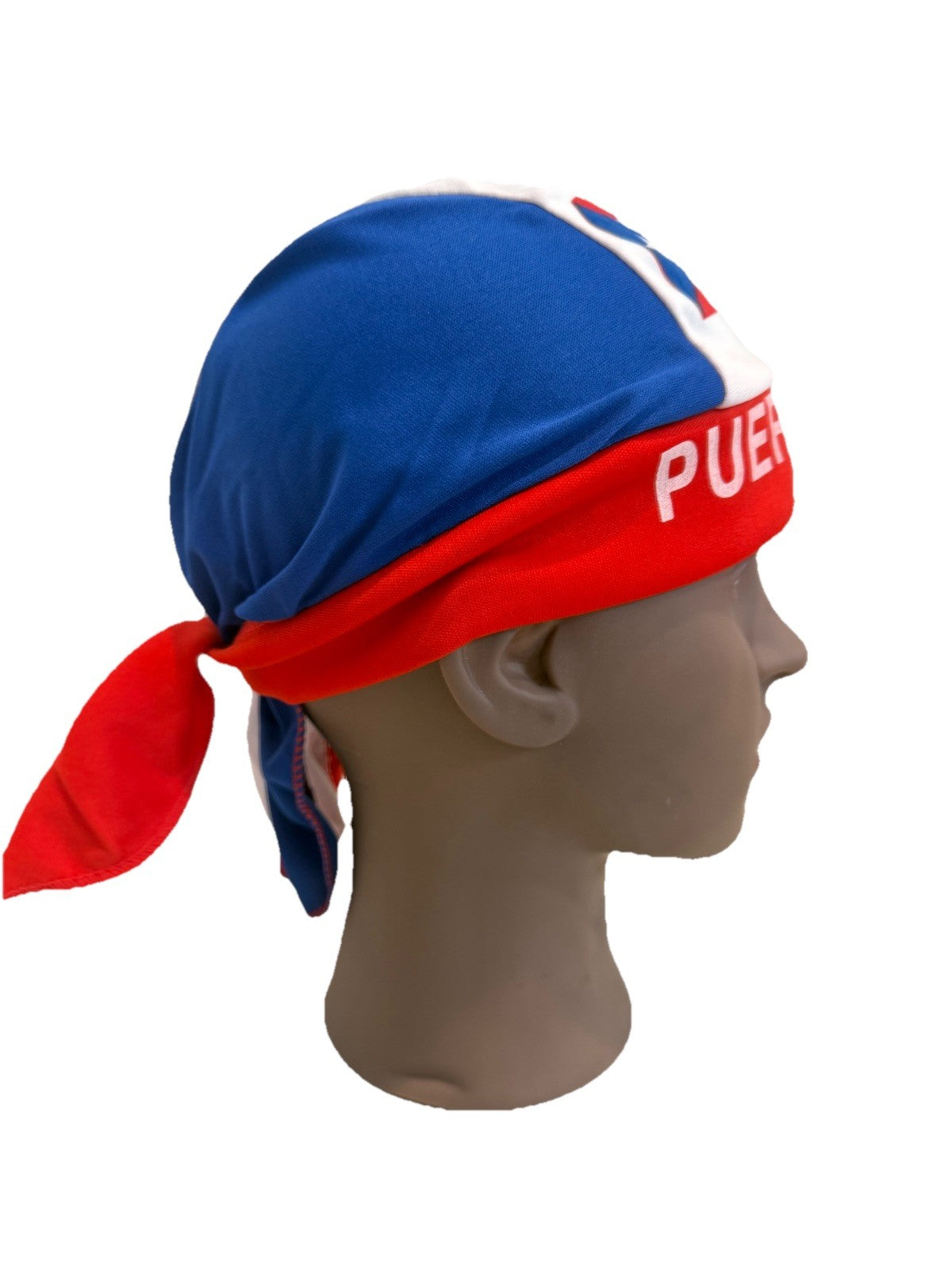 Puerto Rico Flag Bandana Durag Mens Scarf Multicolor Polyester Miscellaneous