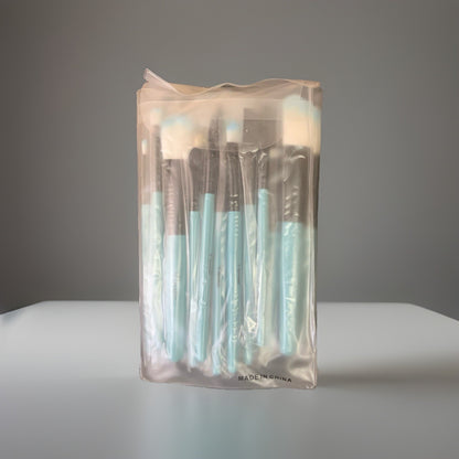 MakeUp Cosmetic Brushes Daxstar 30 Piece Aqua Blue
