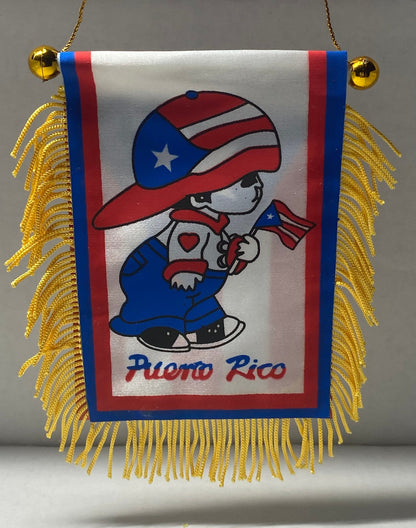 Puerto Rico Mini Banner Boricua Boy Car Window Flag