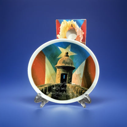 Puerto Rico Decorative plate stand included 4 design to choose