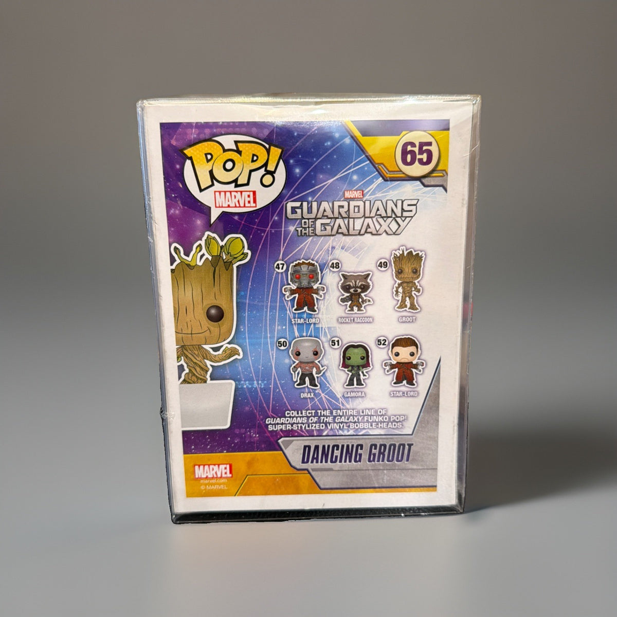 Funko Pop! Marvel Dancing Groot #65 Guardians of the Galaxy w/Protective Cover