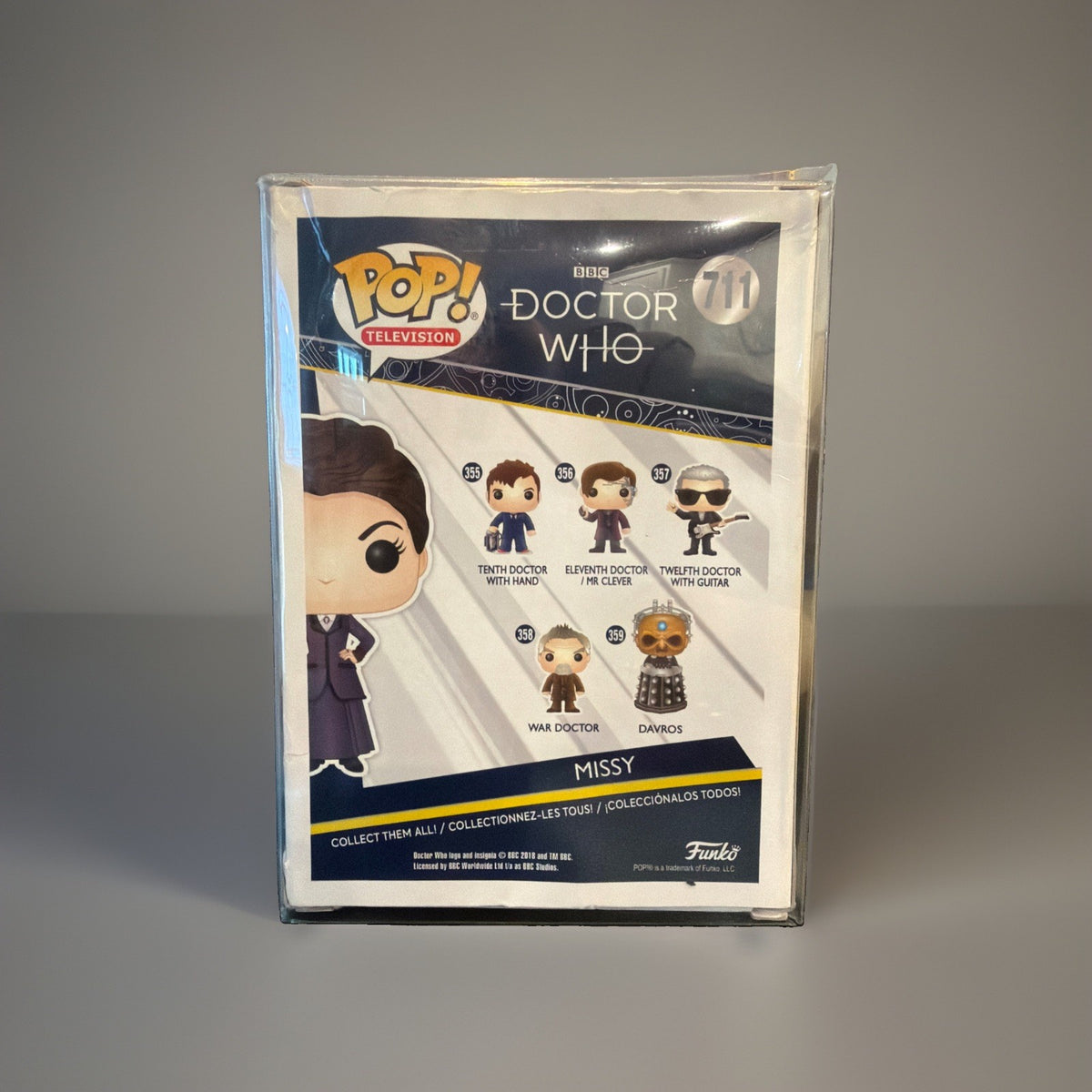 Funko Pop Vinyl Doctor Who Missy #711 Vaulted Figure w/Protective Cover