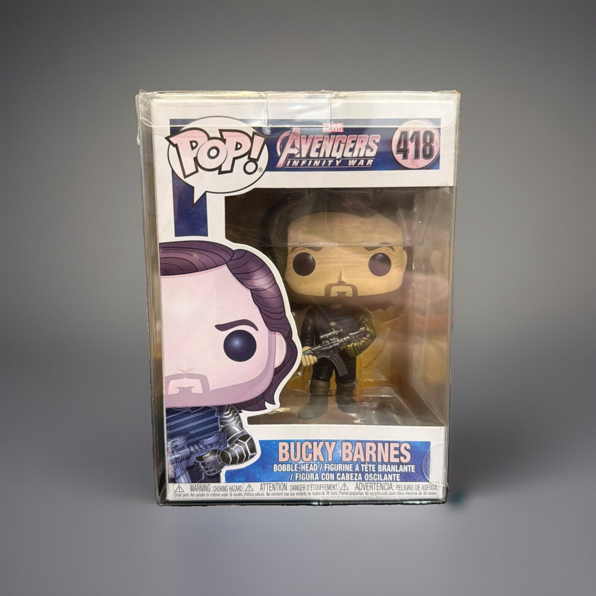 Funko Pop Marvel Bucky Barnes #418 Avengers Infinity War w/Protective Cover