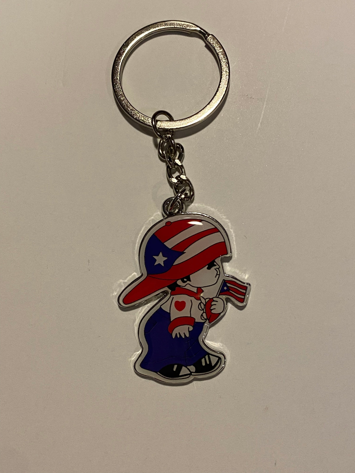 Puerto Rico Boricua Boy Keychain Multicolor Flag Pride Accessory Unisex