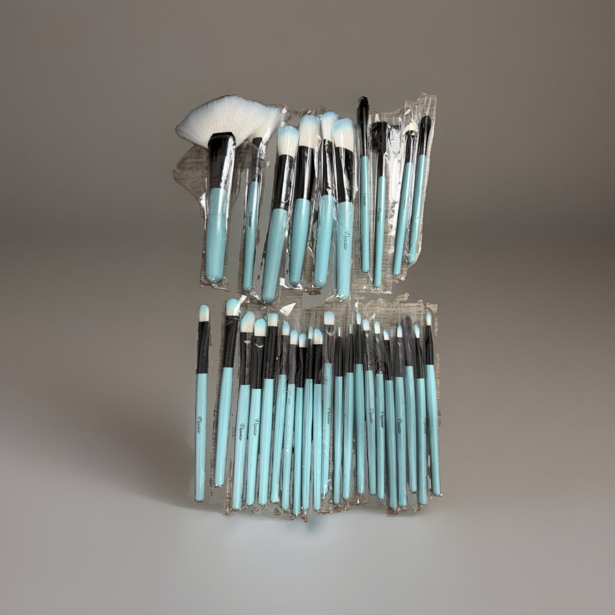 MakeUp Cosmetic Brushes Daxstar 30 Piece Aqua Blue
