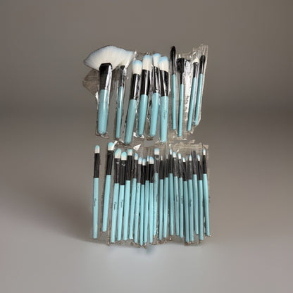 MakeUp Cosmetic Brushes Daxstar 30 Piece Aqua Blue