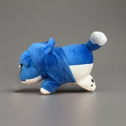Blue White Cat Plush Toy Small Stuffed Animal Washable Kitten X0043TWRX3