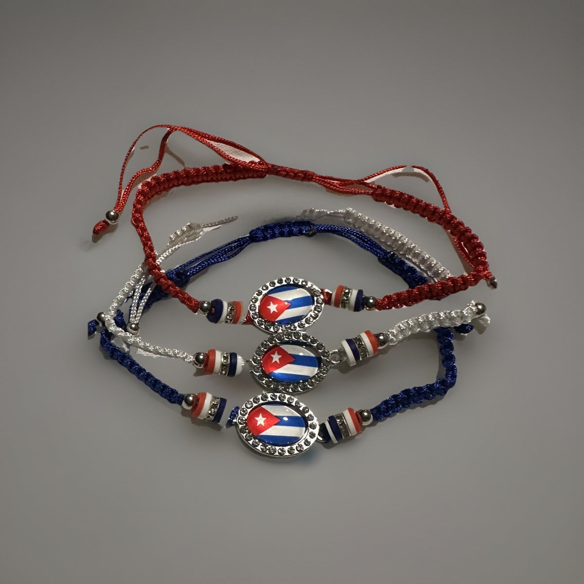 Cuba Flag Bracelet Macrame Cuban