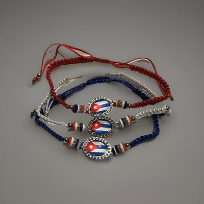 Cuba Flag Bracelet Macrame Cuban