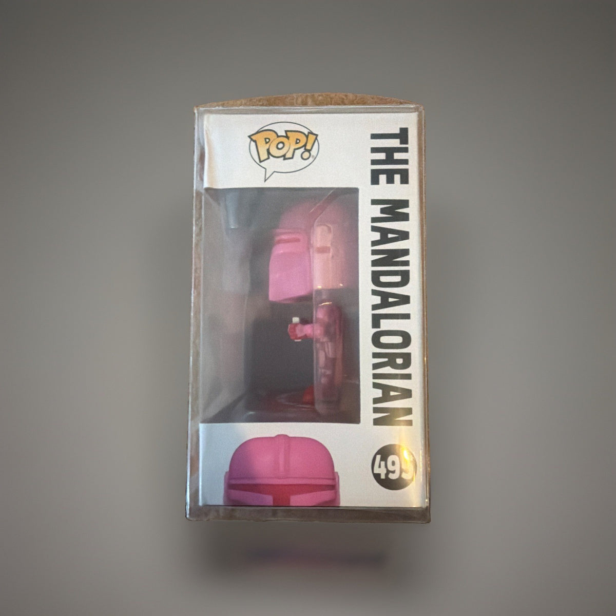 Funko Pop! Vinyl: Star Wars - The Mandalorian (Pink) #495 w/Protective Cover