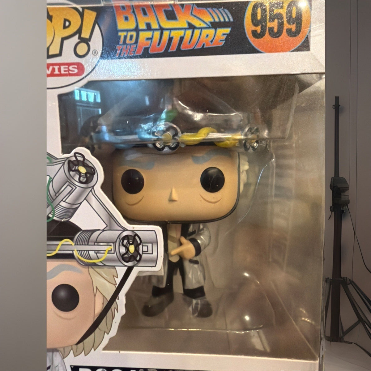 Funko Pop Back to the Future Doc with Helmet 959 Vinyl Figure w/Protective Cover