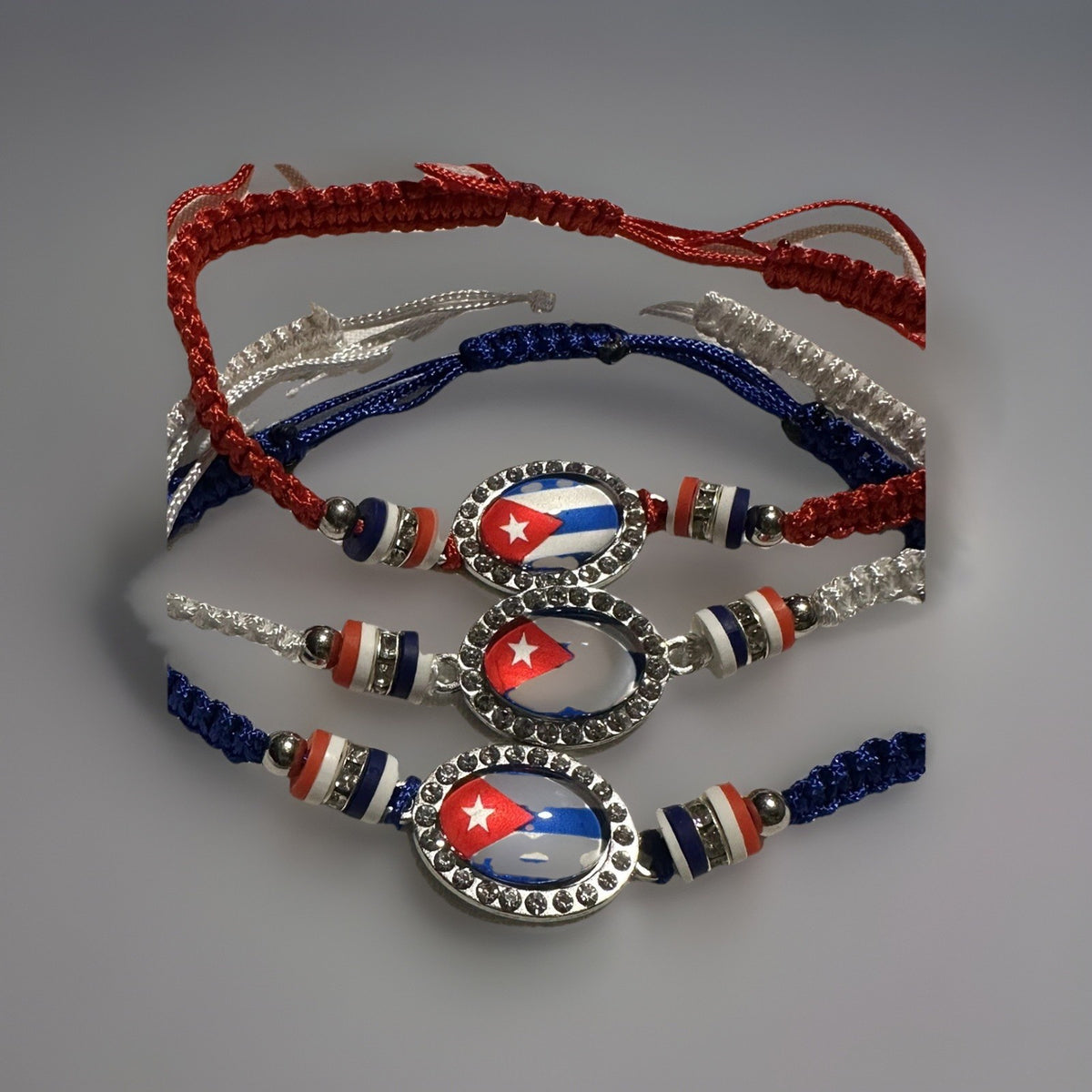 Cuba Flag Bracelet Macrame Cuban