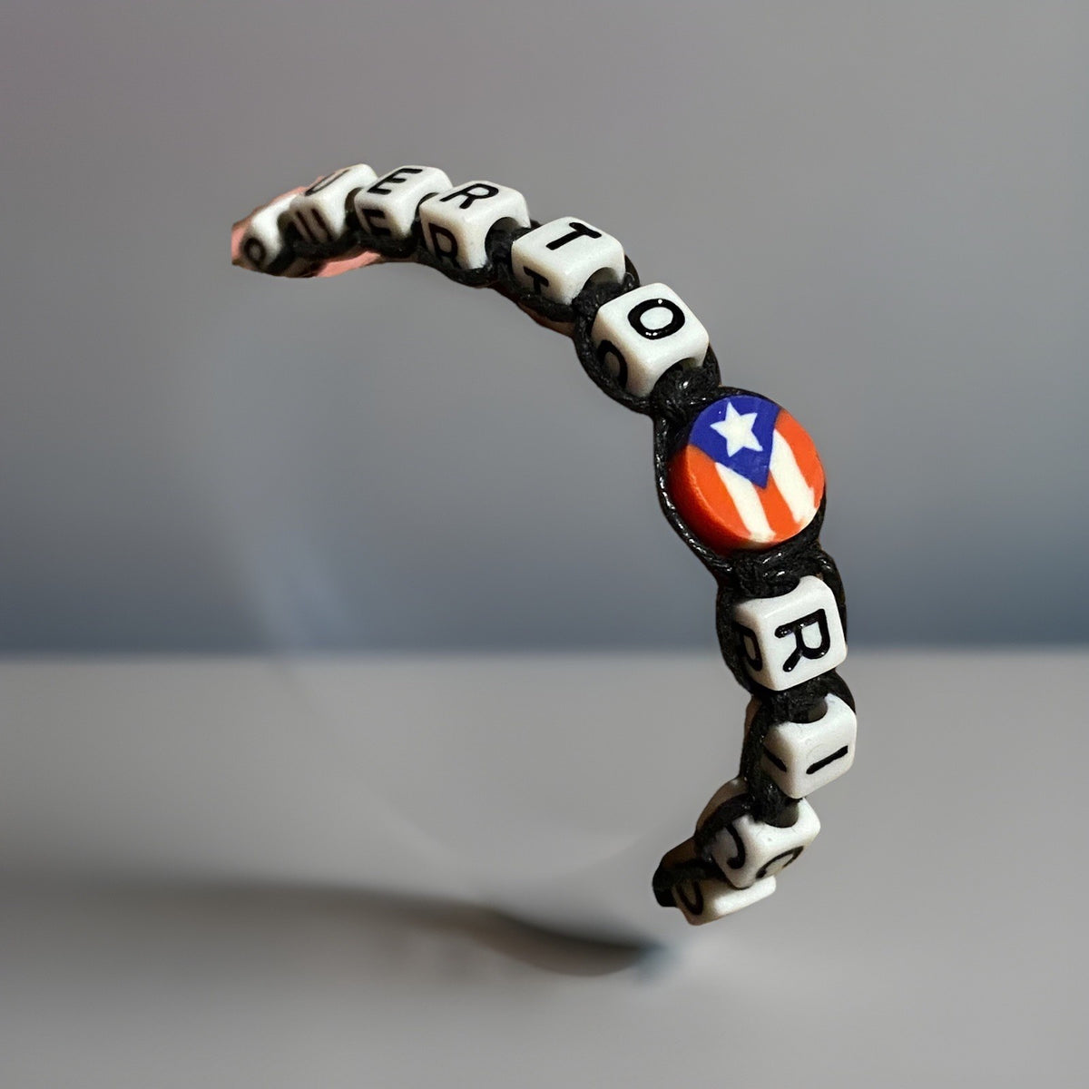 Puerto Rico Letters Unisex Macrame Bracelet