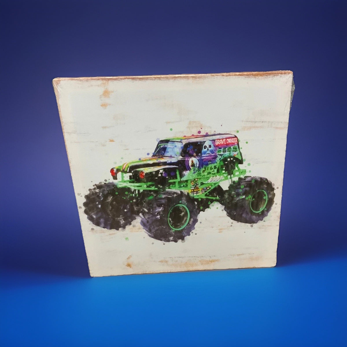 Monster Truck Wall Art 4-Piece Canvas Set of 4 Pieces