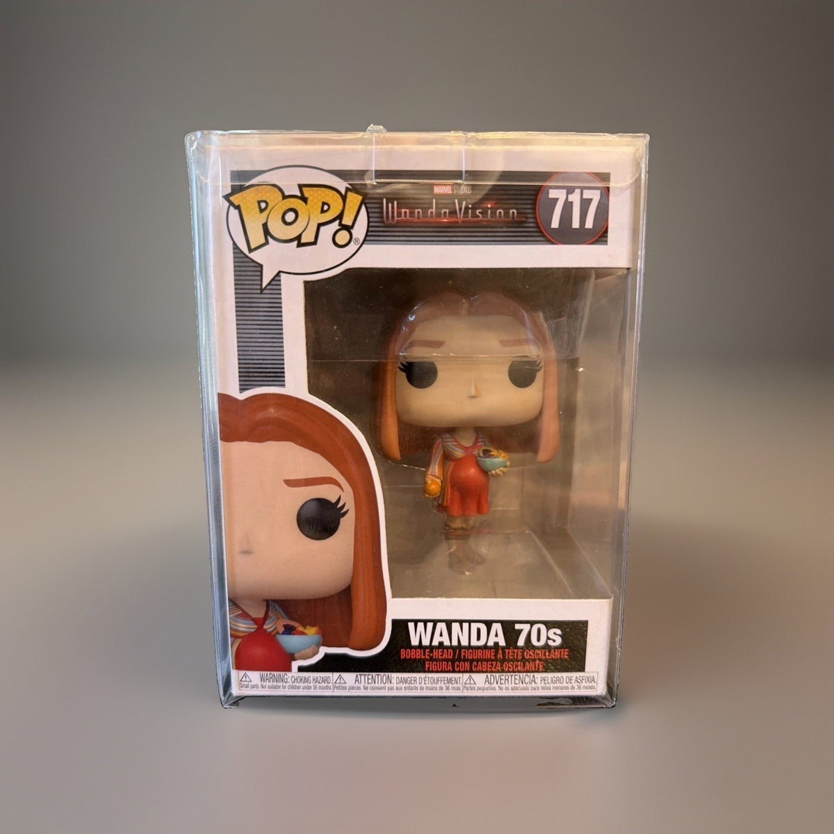 Funko Pop Marvel 70's Wanda 717 Wanda Vision Vaulted w/Protective Cover