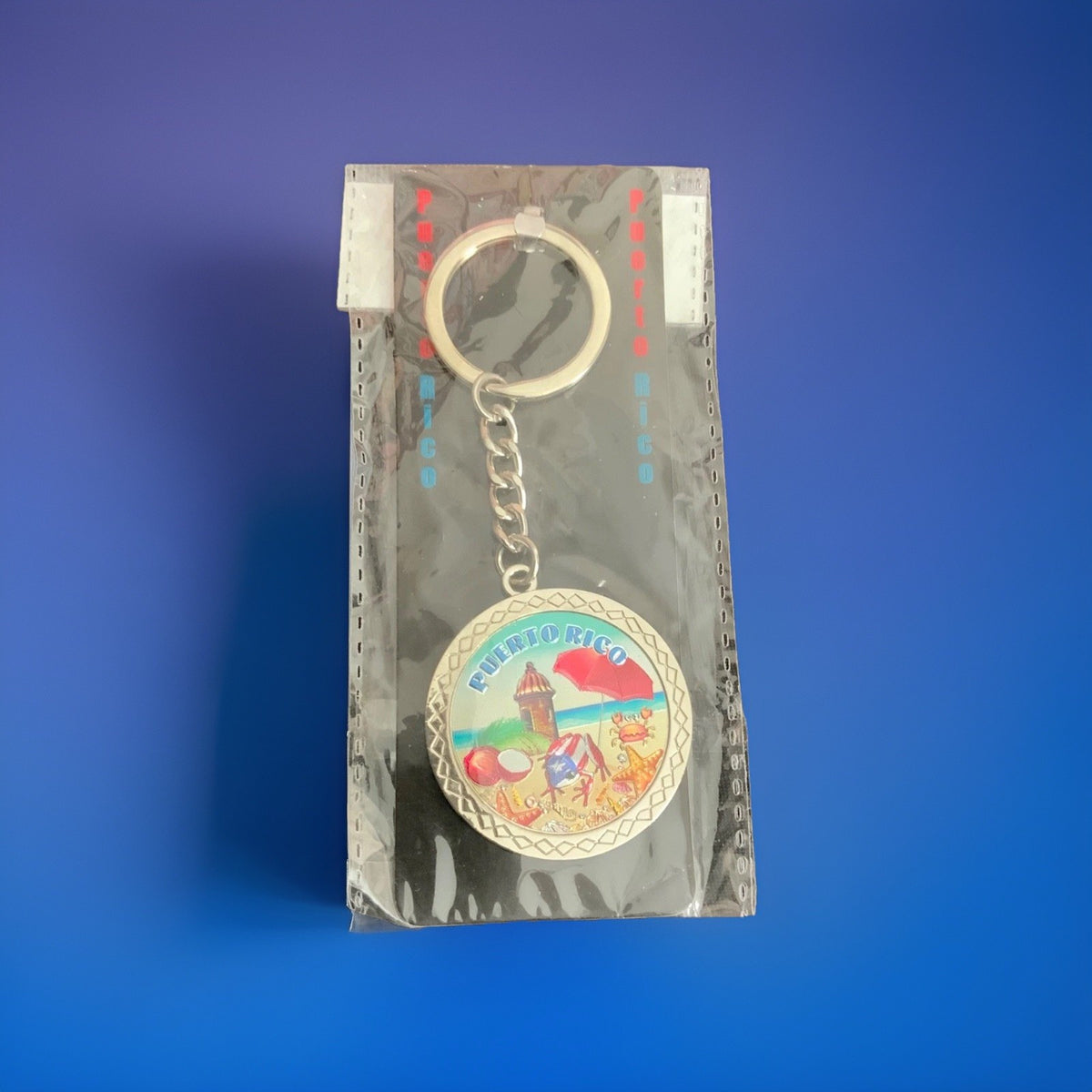 Puerto Rico Heavy Keychain 