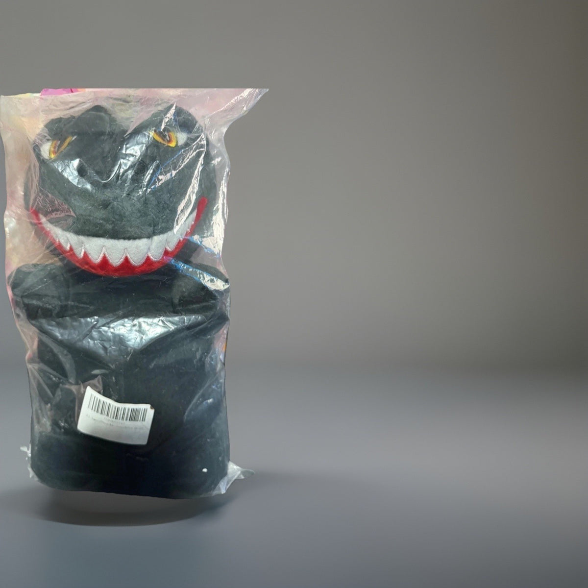 Black Dinosaur Stuffed Animal Plush Toy Kaiju Style Washable Small 12in NEW
