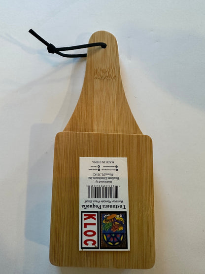 KLOC Tostonera Press Bamboo Large Puerto Rico Plantain Press Beige Wood