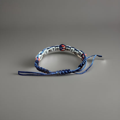 Puerto Rico Letters Unisex Macrame Bracelet