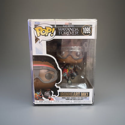 Funko Pop Marvel Ironheart MK1 #1095 Black Panther w/Protective Cover