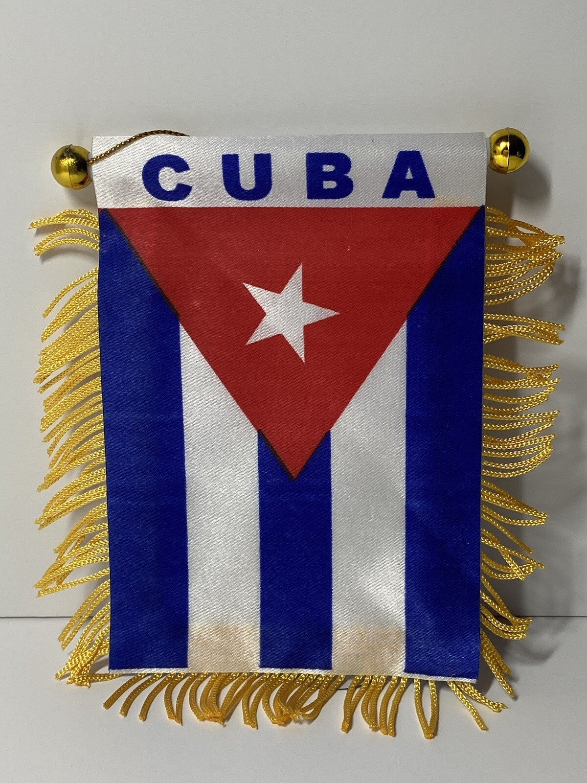CUBA MINI FLAG AND MINI BOXING GLOVES COMBO Lot 2 Pieces