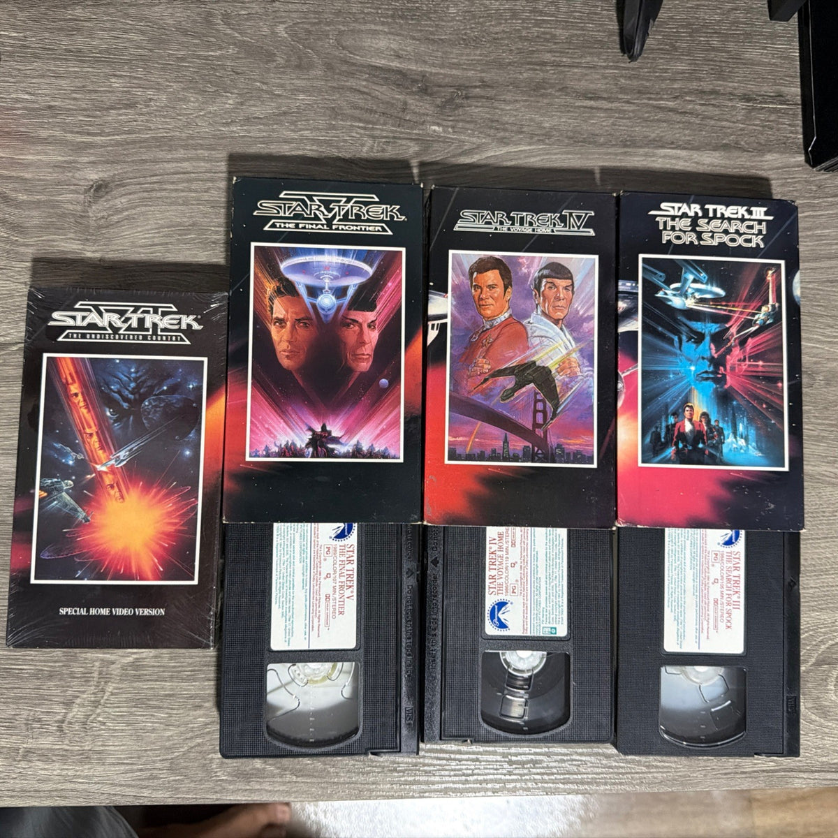 Star Trek The Movie 4 VHS Collection (III to VI)- 1991-1992