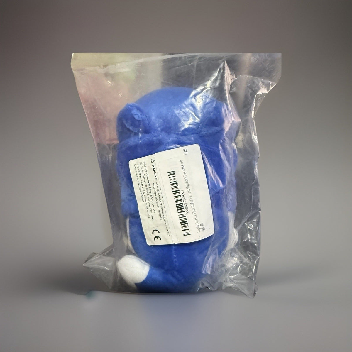 Blue White Cat Plush Toy Small Stuffed Animal Washable Kitten X0043TWRX3