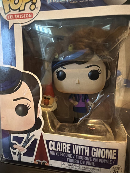 Funko Pop Trollhunters Claire With Gnome 468 Vinyl Figure Vaulted w/Protective C