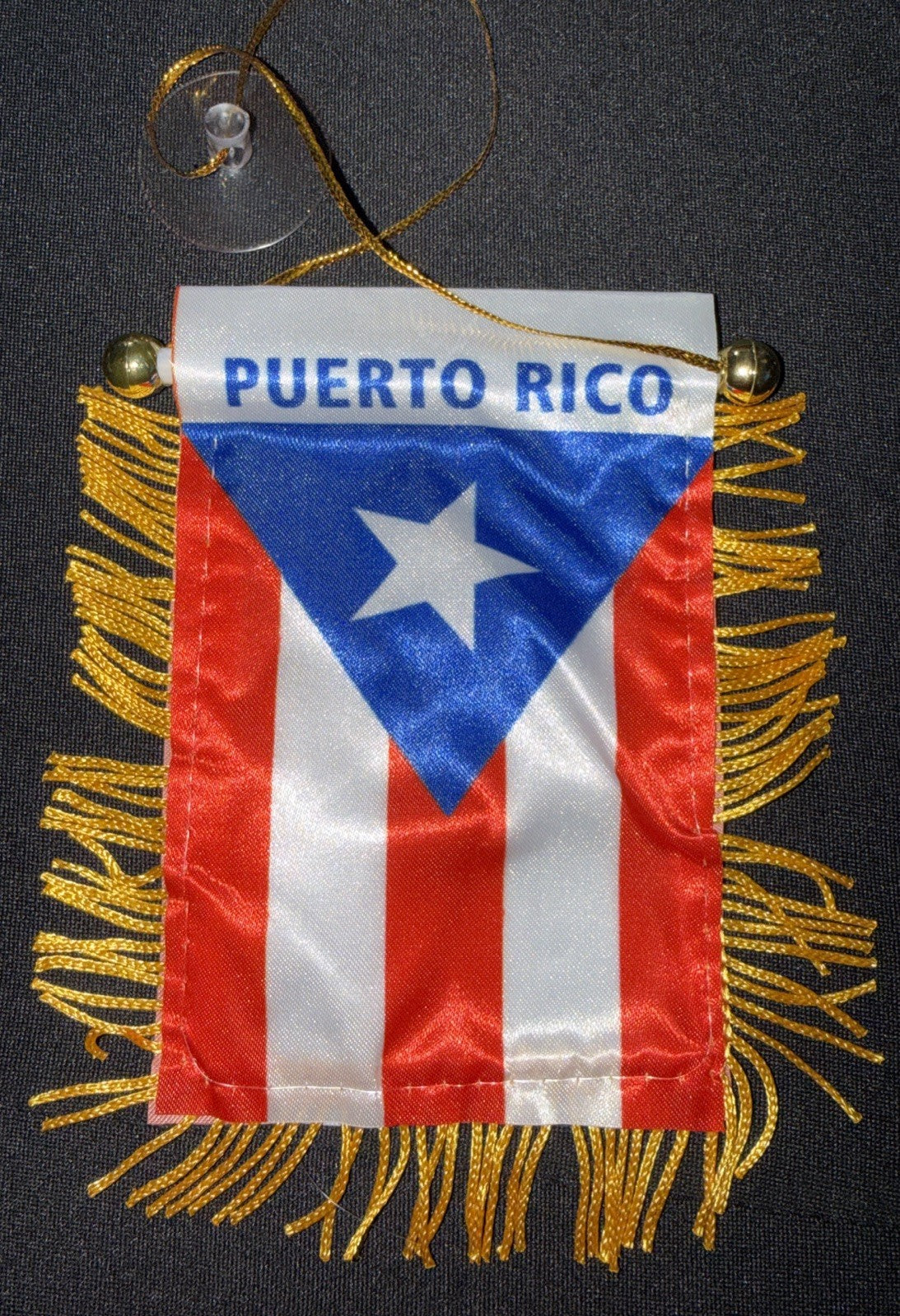 Puerto Rico Mini Banner Car Window Flag