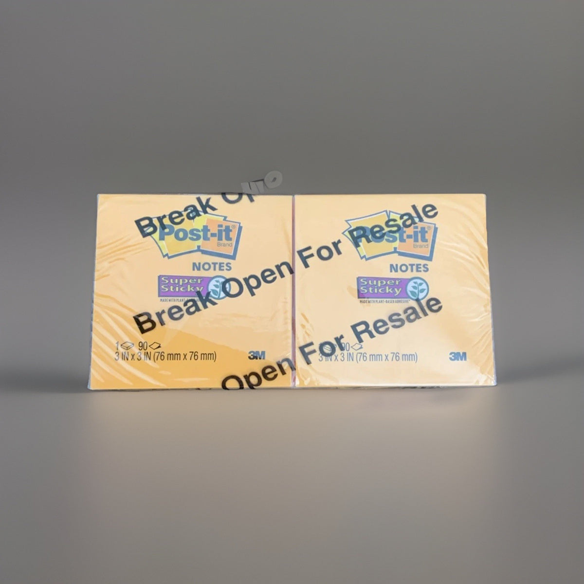 Post-it Super Sticky Pop-Up Notes 3x3 Random Color 6 Pack 90 Sheets 654-SSNO