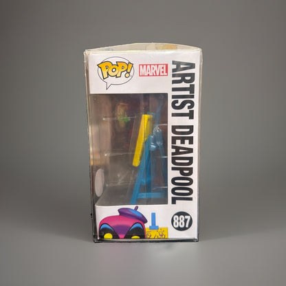Funko Pop! Deadpool: Artist Deadpool #887 GameStop Exclusive w/Protective Cover