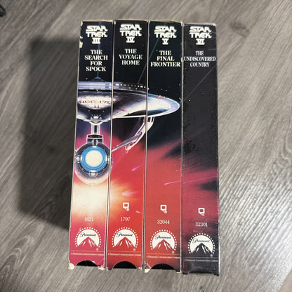 Star Trek The Movie 4 VHS Collection (III to VI)- 1991-1992